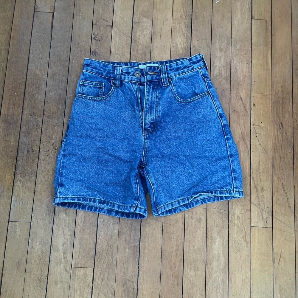 Cotton On Blue High Waist Denim Shorts